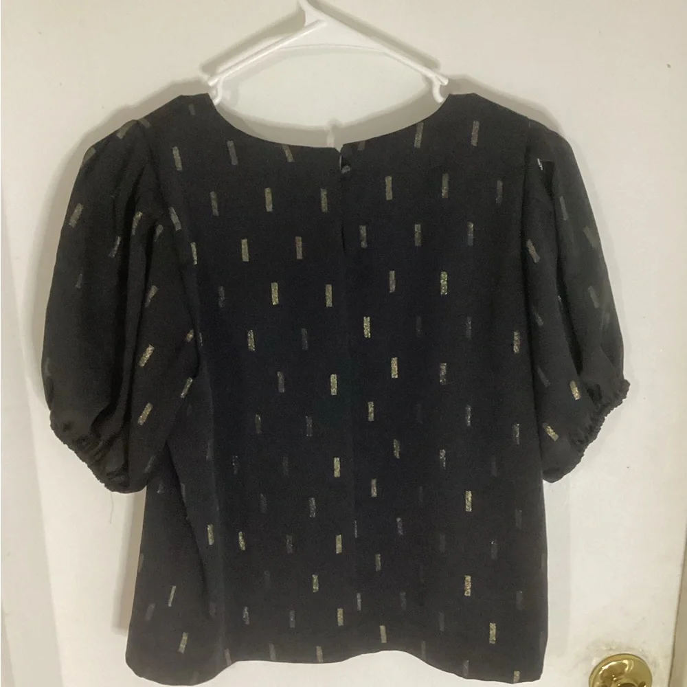 Madewell Jacquard Puffed Sleeve Top Size XXS